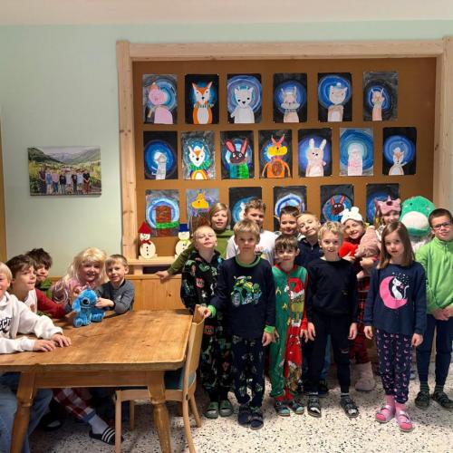 Pyjamaparty Klasse 2